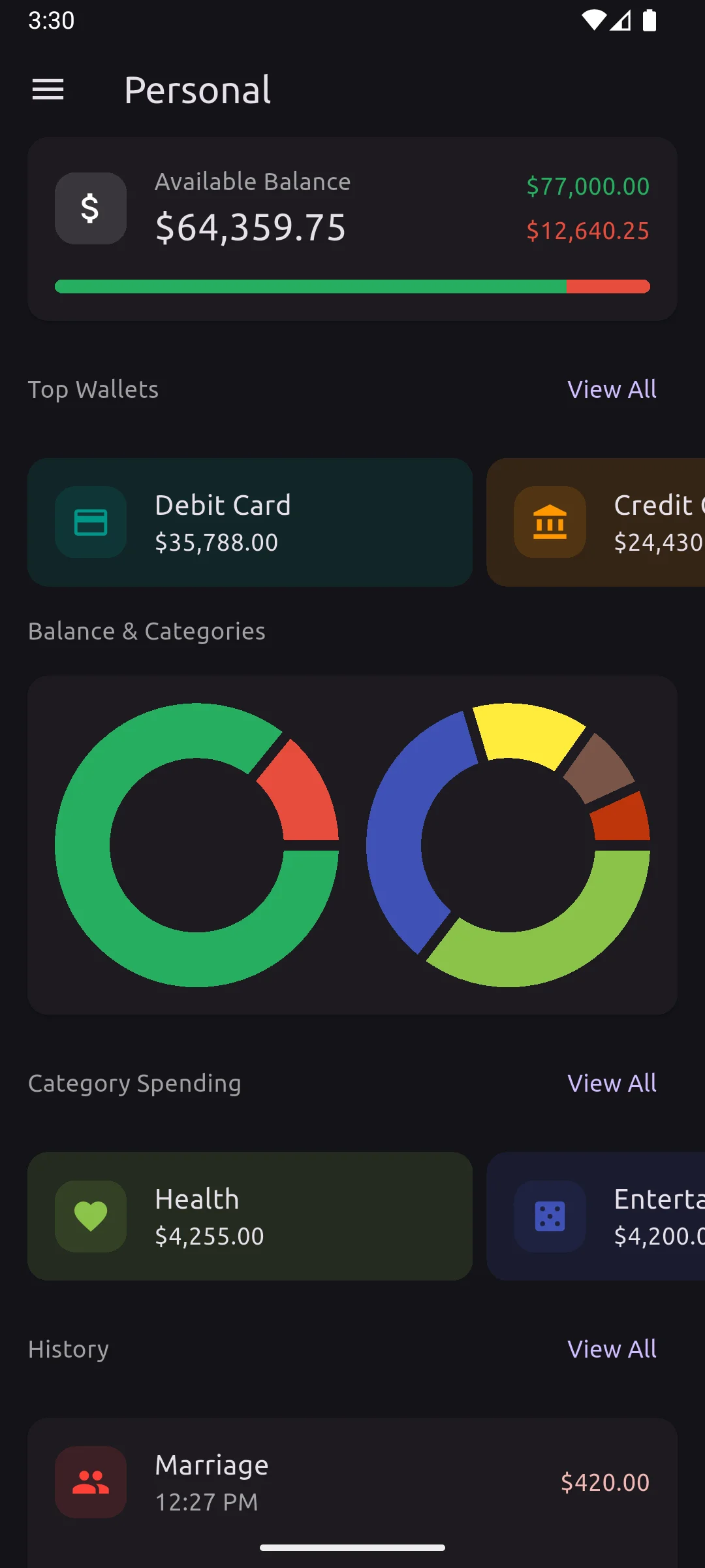 Savand Expense Screenshot