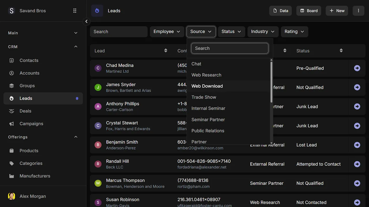 Search & Filtering