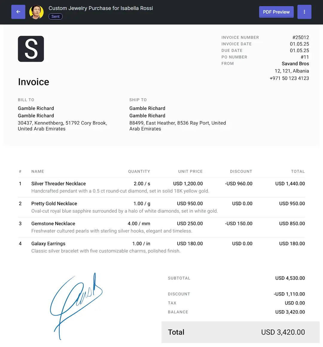 Simplify Invoicing and Get Paid Faster with Savand Bros CRM